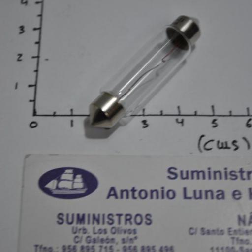 Bombilla (lámpara) plafonier 58.5 de 12V de 11 x 44 mm [4]