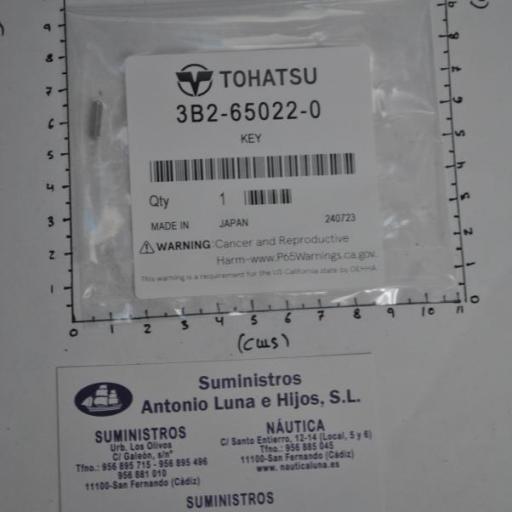 Chaveta de la bomba de agua 3B2-65022-0 original Tohatsu [5]