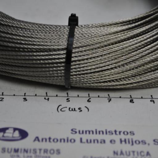 Cable de acero inoxidable AISI-316 semirrígido (7 x 7) [2]