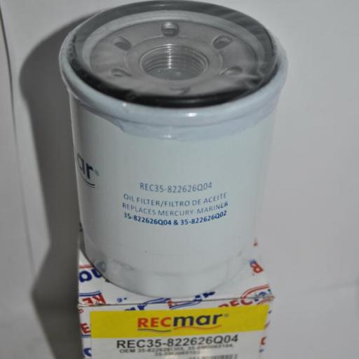 Filtro de aceite RecMar (equivalente) Mercury 35-822626Q04 [1]