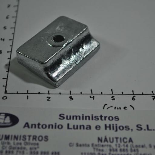 Ánodo de zinc (equivalente 0338635 OMC/Johnson/Evinrude) Tecnoseal [4]
