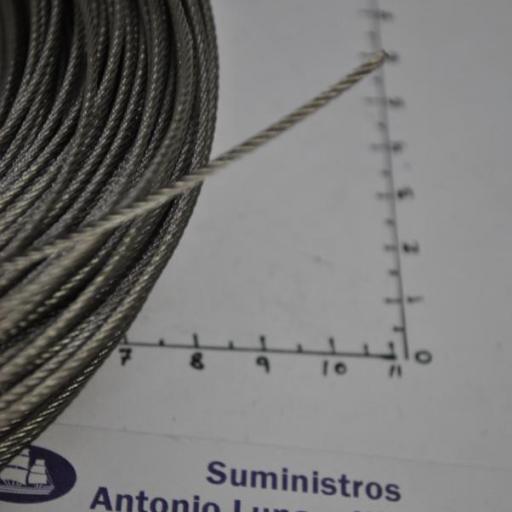 Cable de acero inoxidable AISI-316 semirrígido (7 x 7) [4]