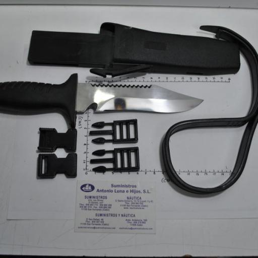 Cuchillo de buceo Squalo 15 negro Mac Coltellerie [1]