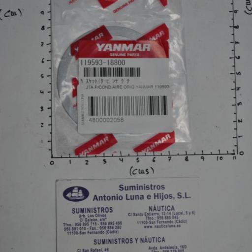 Junta metálica del conducto de aire 119593-18800 original Yanmar [4]