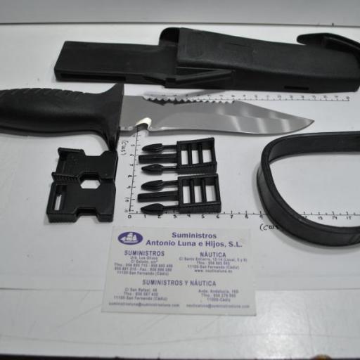 Cuchillo de buceo Squalo 15 negro Mac Coltellerie [0]