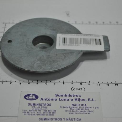 Anodo de zinc (equivalente 89026 Mercury) Canada Metal-Martyr Anodes [3]