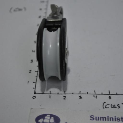 Polea simple de tres posiciones para cabo de 8 mm Viadana. [5]