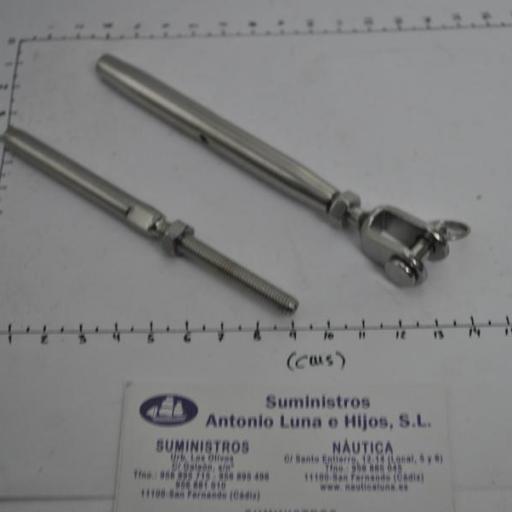Tensor de horquilla con terminal para prensar cable de 4 mm [6]