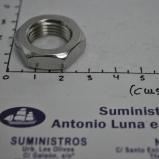 Tuerca hexagonal baja Din-439B acero inoxidable A4