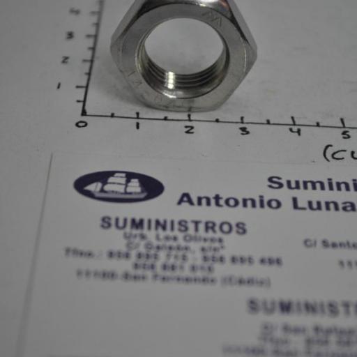 Tuerca hexagonal baja Din-439B acero inoxidable A4 [1]