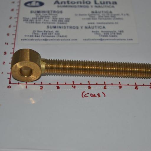 Tornillo con ojo Din-444 de latón de M10 x 80 mm [2]