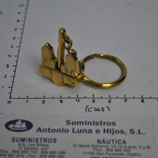 Llavero dorado Ancla Hall [6]