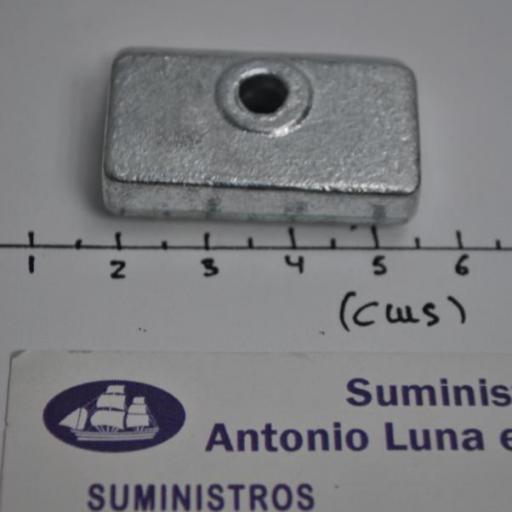 Ánodo de zinc (equivalente 0338635 OMC/Johnson/Evinrude) Tecnoseal [6]