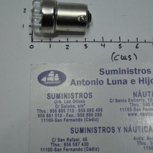 Bombilla (lámpara) BA15S led de 12V y 0,7W [3]