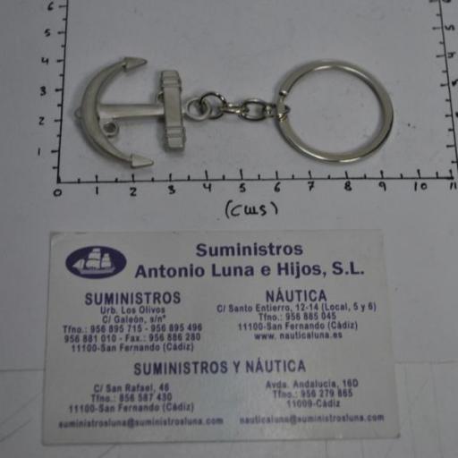 Llavero niquelado ancla [4]