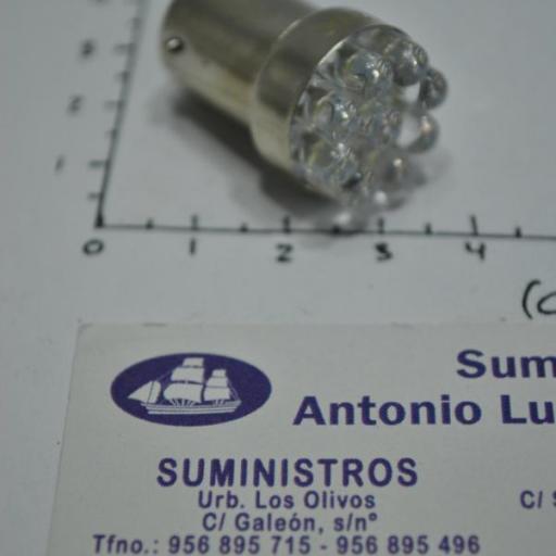 Bombilla (lámpara) BA15S led de 12V y 0,7W [5]