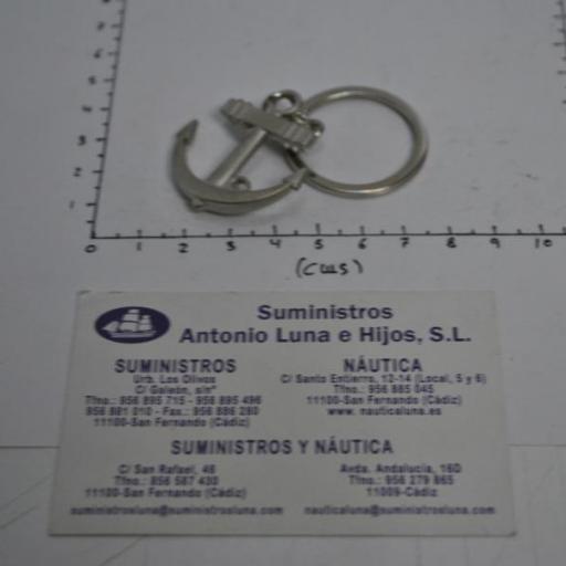 Llavero niquelado ancla [5]