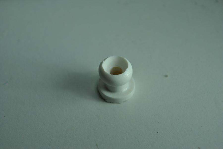 Calamón de nylon blanco de 12 mm