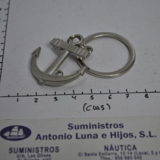 Llavero niquelado ancla [6]