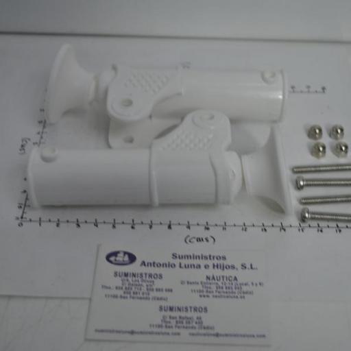 Kit de dos topes de plástico blanco para escaleras Trem [1]