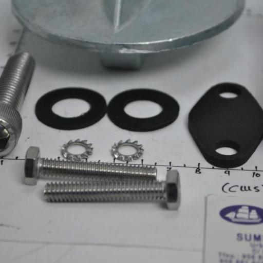 Kit de ánodos de zinc (equivalente 8887562Q02 Mercruiser Alpha One 1ª generación) Tecnoseal [2]