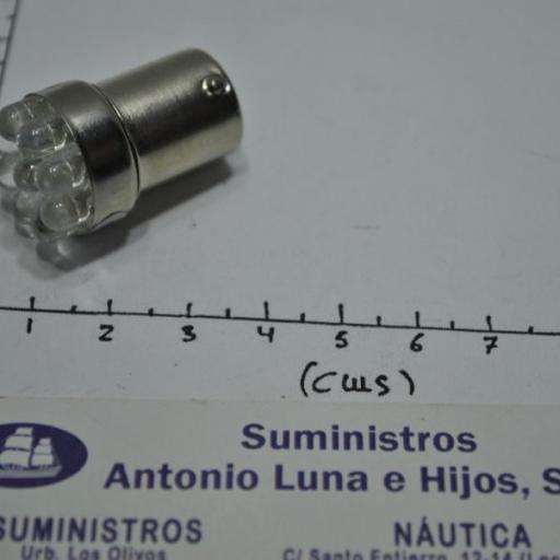 Bombilla (lámpara) BA15S led de 12V y 0,7W [6]