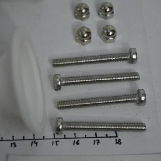 Kit de dos topes de plástico blanco para escaleras Trem [2]