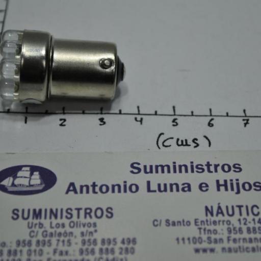 Bombilla (lámpara) BA15S led de 12V y 0,7W [1]