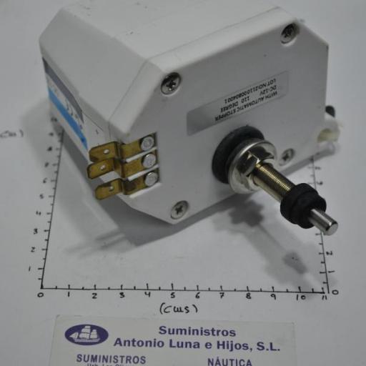 Motor limpiaparabrisas estanco de 12V y eje 6 mm TMC