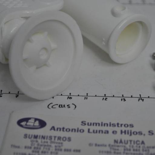 Kit de dos topes de plástico blanco para escaleras Trem [4]