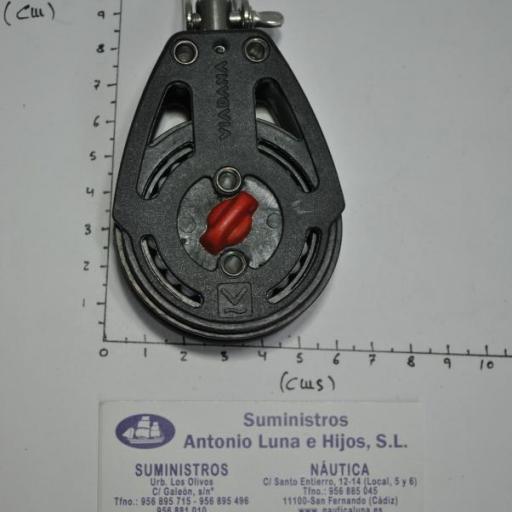 Polea simple de tres posiciones para winche de 57 mm con freno Viadana [3]