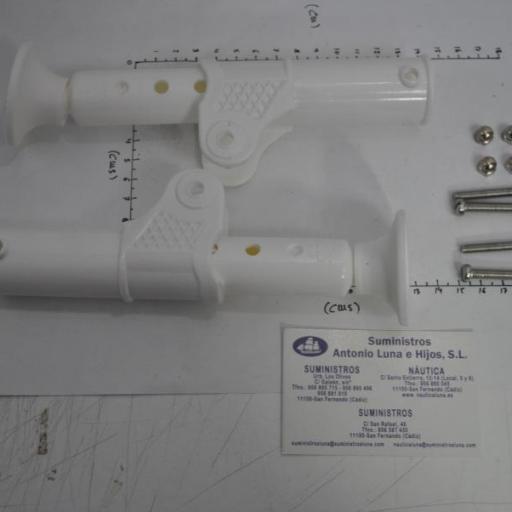 Kit de dos topes de plástico blanco para escaleras Trem [5]