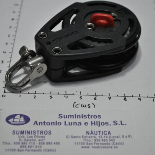 Polea simple de tres posiciones para winche de 57 mm con freno Viadana [6]