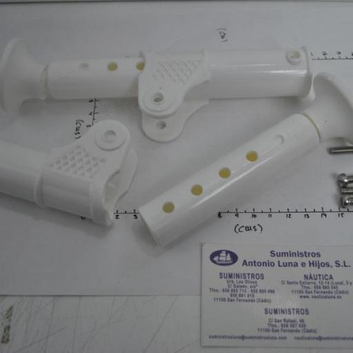 Kit de dos topes de plástico blanco para escaleras Trem [6]