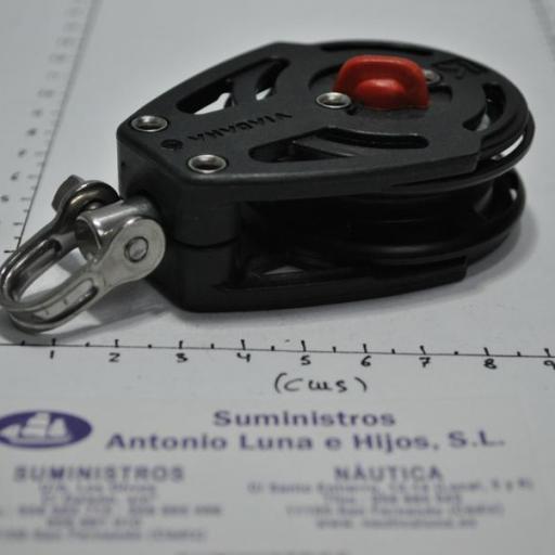 Polea simple de tres posiciones para winche de 57 mm con freno Viadana [1]