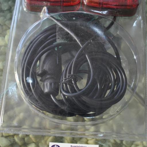 Kit de pilotos led 12V magnéticos para remolque