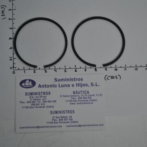Set aros (2 uds) pistón (segmentos) (equivalente 39-803678A3 Mercury) RecMar