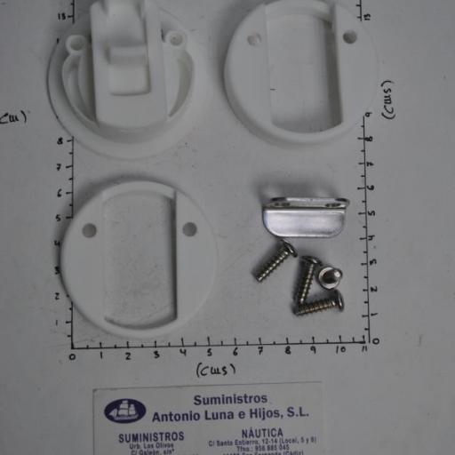 Tirador de plástico ABS blanco oculto Easterner [6]