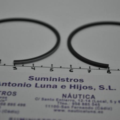 Set aros (2 uds) pistón (segmentos) (equivalente 39-803678A3 Mercury) RecMar [5]