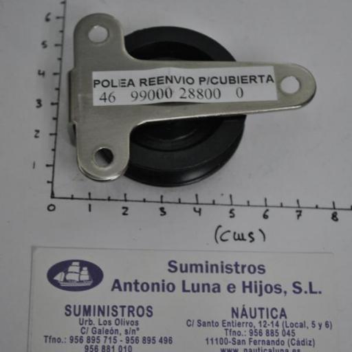 Polea de reenvío de cubierta para cabo de 10 mm Viadana [2]
