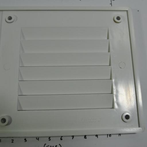 Rejilla de ventilación de plástico blanca de 115 x 127 mm Lalizas [4]