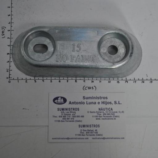Ánodo de zinc (equivalente ZINK15C Vetus) RecMar