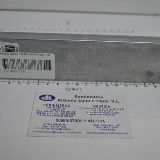 Ánodo de zinc (equivalente 6AW-45251-00 Yamaha) Canada Metal-Martyr Anodes [2]