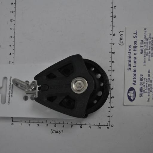 Polea simple Synchro 60 negra Lewmar [2]