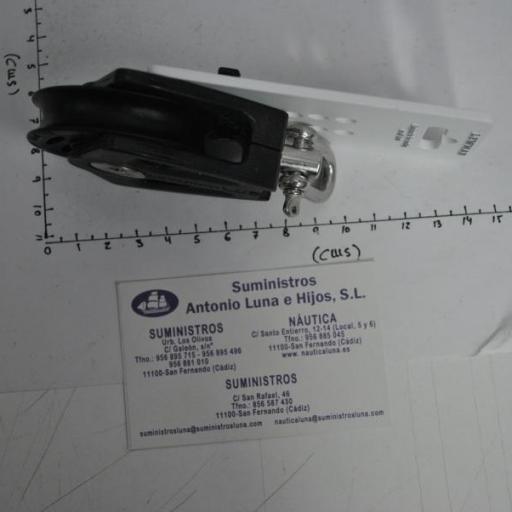 Polea simple Synchro 60 negra Lewmar [3]