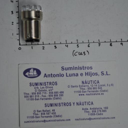 Bombilla (lámpara) BA15D de 12V y 9 led  [1]