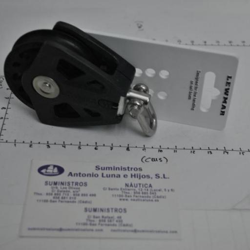Polea simple Synchro 60 negra Lewmar [5]