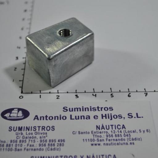 Ánodo de zinc (equivalente 67C-45251-00 Yamaha) RecMar [2]
