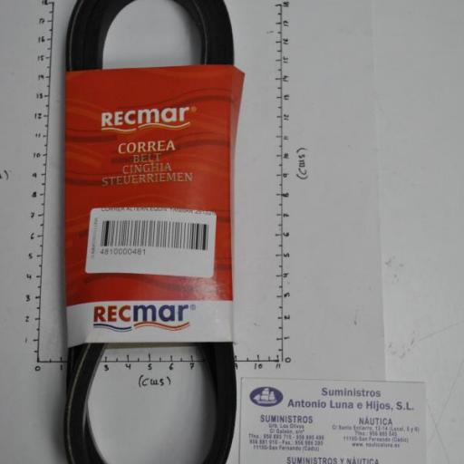 Correa del alternador (equivalente 25132-004600 Yanmar) RecMar [1]