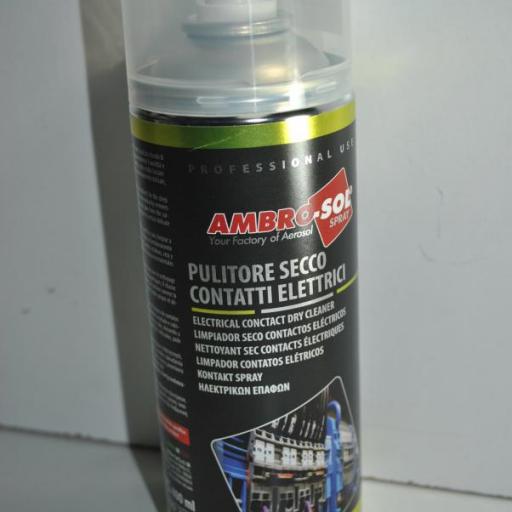 Limpiador seco de contactos eléctricos spray 400ml Ambro-Sol. [1]